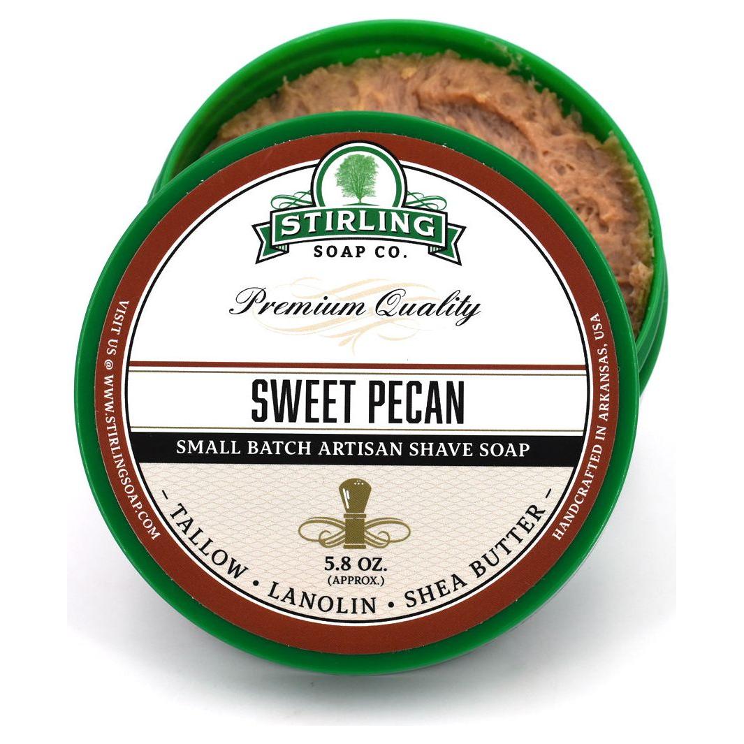 Stirling Soap Co. Sweet Pecan Shaving Collection Shaving Set Pasteur Pharmacy Shaving Soap 5.8oz
