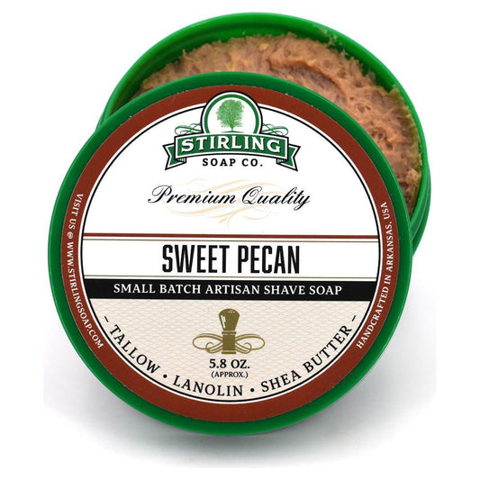 Stirling Soap Co. Sweet Pecan Shaving Collection Shaving Set Pasteur Pharmacy Shaving Soap 5.8oz