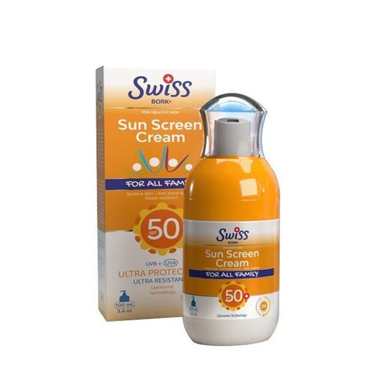Crème solaire SPF50+ Swiss Bork Protection Famille 100 ml