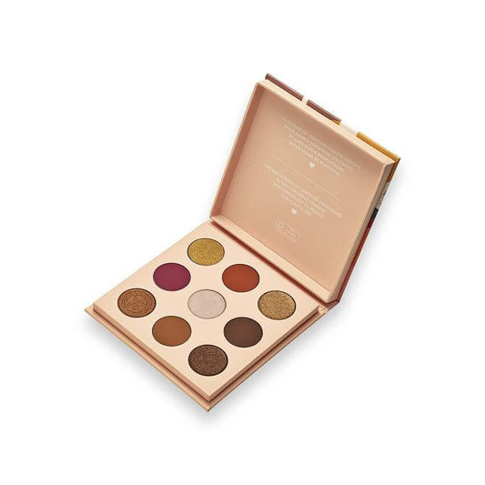 Paleta de sombras de ojos de 9 colores: paleta de sombras de tonos tierra para ojos sensibles: tonos veganos y de alta pigmentación