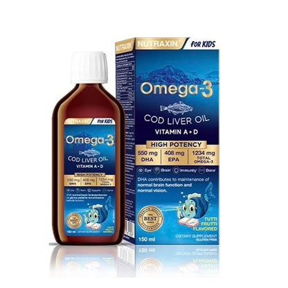 Jarabe Nutraxin Kids Omega-3 - 150 ml | Sabor Tutti Frutti