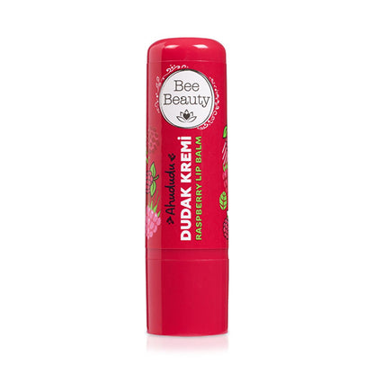 Baume à lèvres soin à la framboise Bee Beauty - Hydratant, naturel, enrichi en beurre de karité et vitamine E