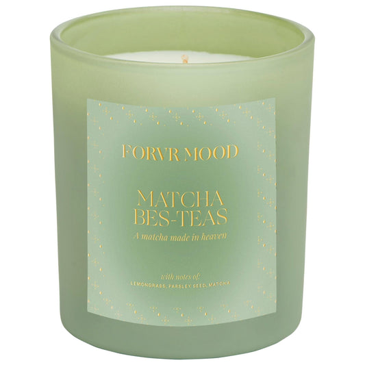 Vela Matcha Bes-teas: vela aromática de larga duración con notas terrosas y amaderadas para un ambiente relajante
