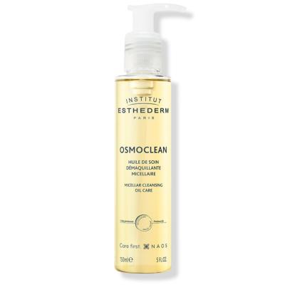 Institut Esthederm Osmoclean : Huile Micellaire Démaquillante pour peaux sensibles - Démaquillant doux et nettoyant visage hydratant (150 ml)