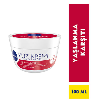 Crème visage anti-âge Nivea - Réduit les ridules et les rides, hydratante et protection UV