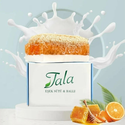 Savon exfoliant au lait d’ânesse et au miel Tala pour une peau lisse 120g