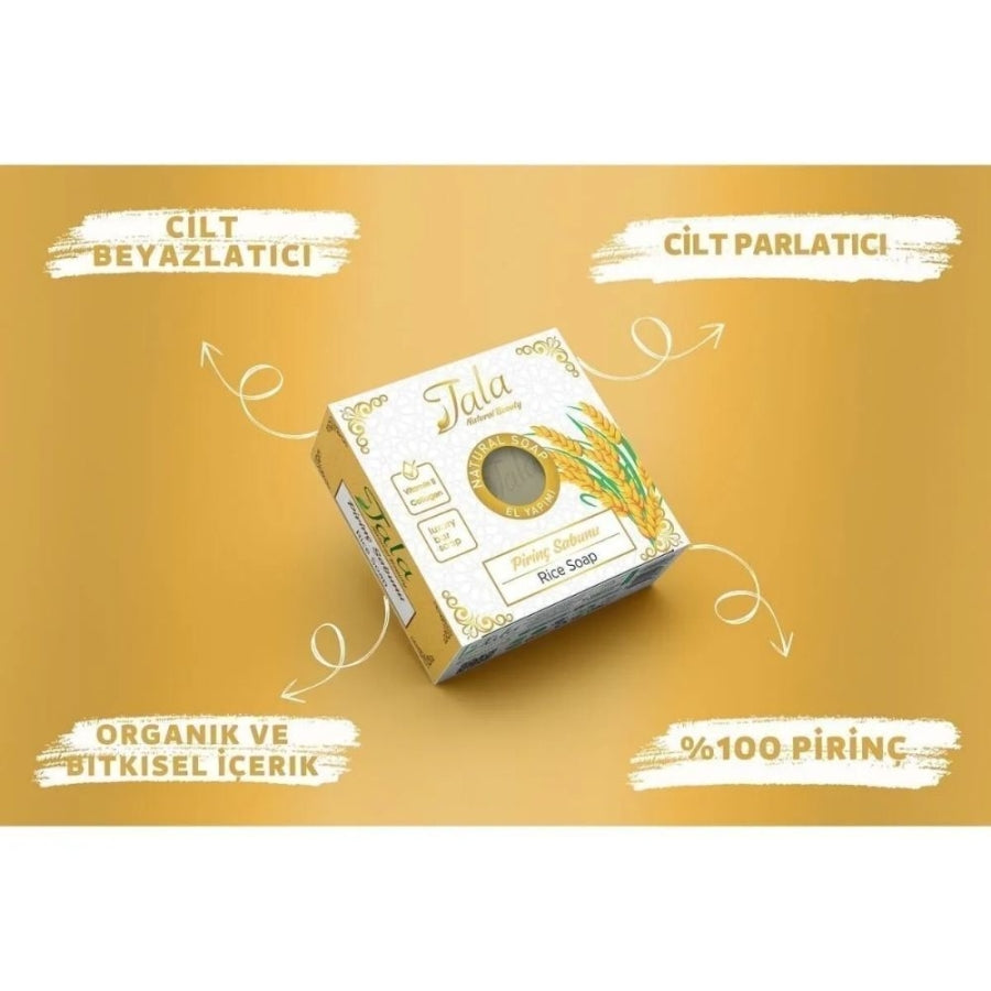 Savon de riz éclaircissant naturel pour la peau Tala 150 g
