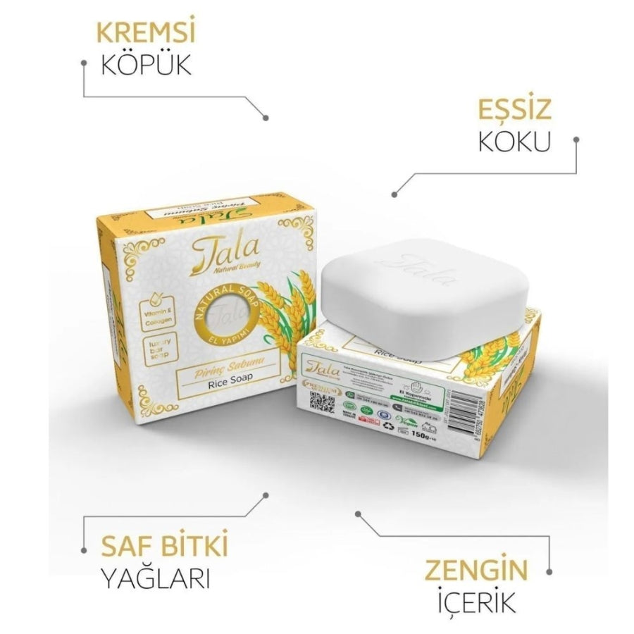 Savon de riz éclaircissant naturel pour la peau Tala 150 g