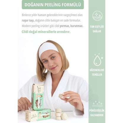 Ensemble de 6 pierres exfoliantes naturelles Tala Rusur Tasi