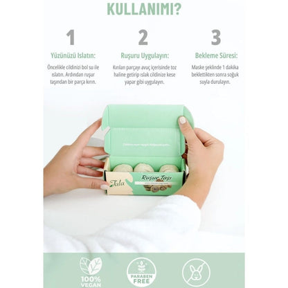 Ensemble de 6 pierres exfoliantes naturelles Tala Rusur Tasi