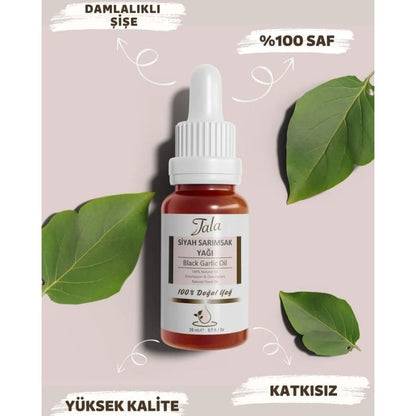 Huile d'ail noir Tala, soin du cuir chevelu pressé à froid, 20 ml