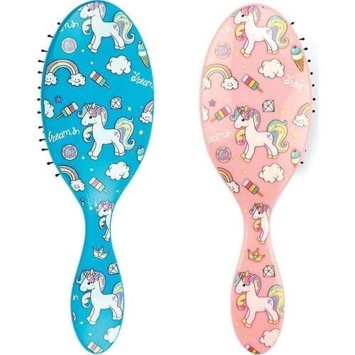 Brosse à cheveux ovale Lionesse Unicorn pour un démêlage en douceur