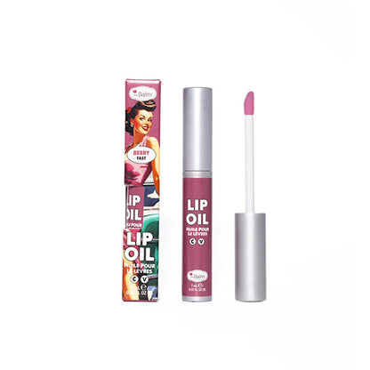 theBalm Berry Fast Lip Oil: Con color, extra brillante, no pegajoso - Cuidado labial hidratante y color sutil