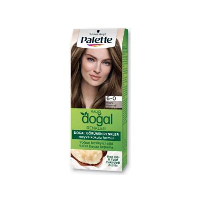 Tinte para el cabello Palette Natural Colors 6-0 Rubio Oscuro - Tinte natural para el cabello rubio oscuro con aceite de argán