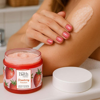 Exfoliante corporal Strawberry Passion de The Bath Factory 300g