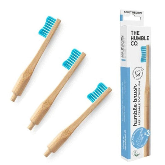 The Humble Co. Bamboo Toothbrush with Replaceable Head Blue