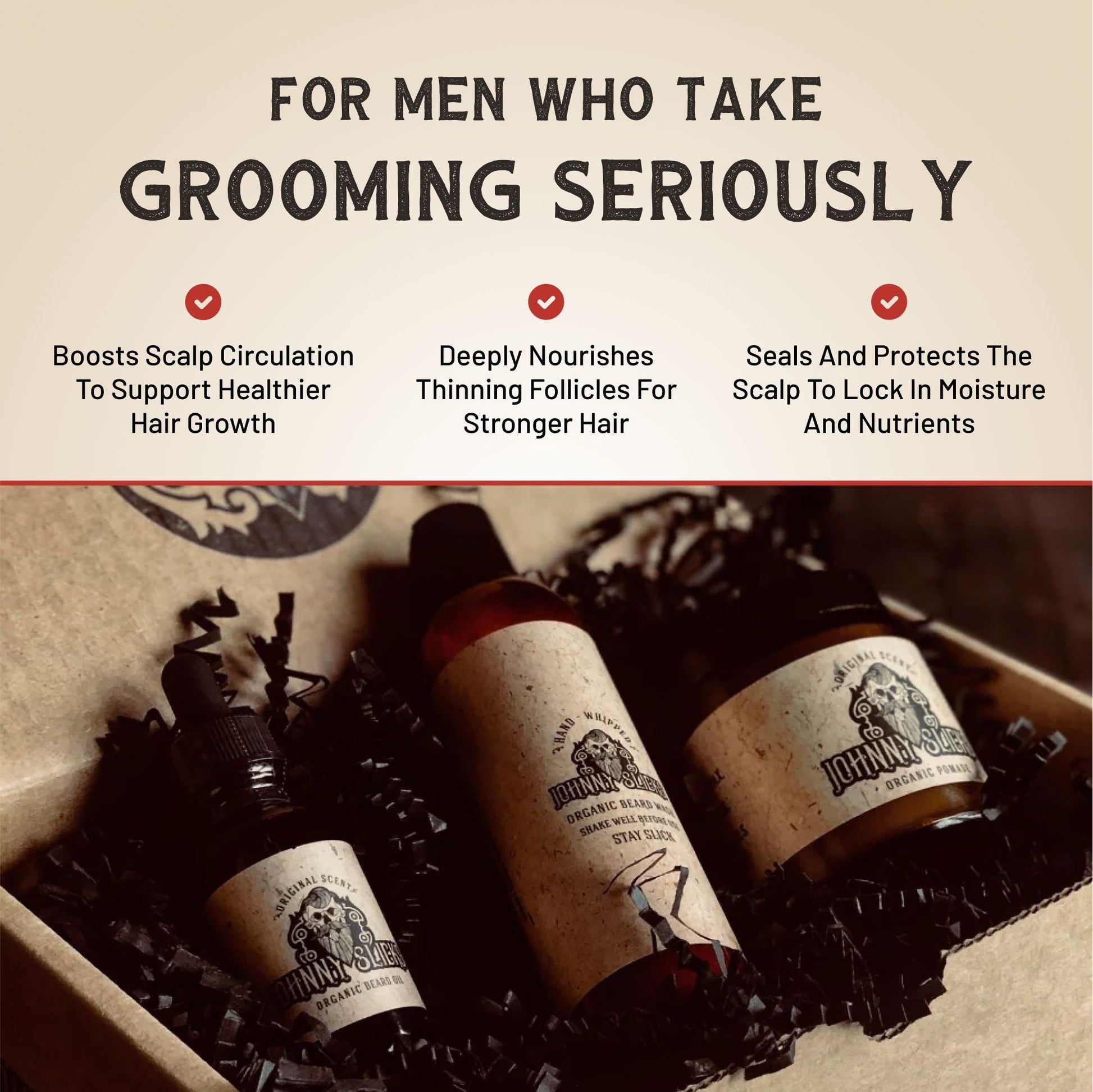 Johnny Slicks Thinning Hair Kit Gift Set Johnny Slicks