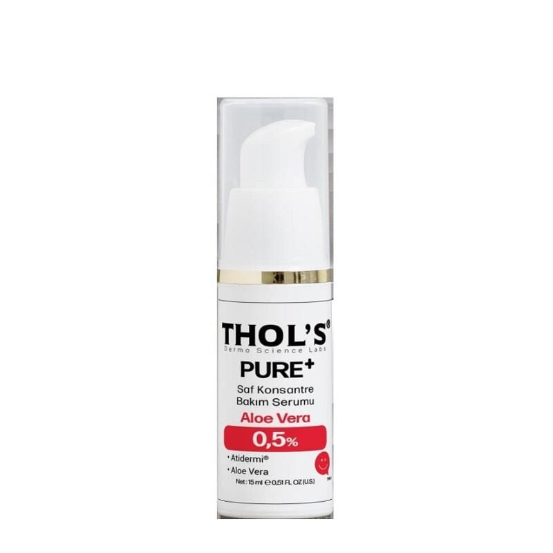 Sérum visage apaisant Thols Pure+ Aloe Vera 0,5 % 15 ml