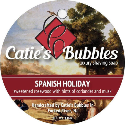 Catie's Bubbles Spanish Holiday Shaving Collection Shaving Set Pasteur Pharmacy Shaving Soap 4oz