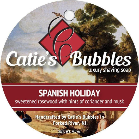 Catie's Bubbles Spanish Holiday Shaving Collection Shaving Set Pasteur Pharmacy Shaving Soap 4oz