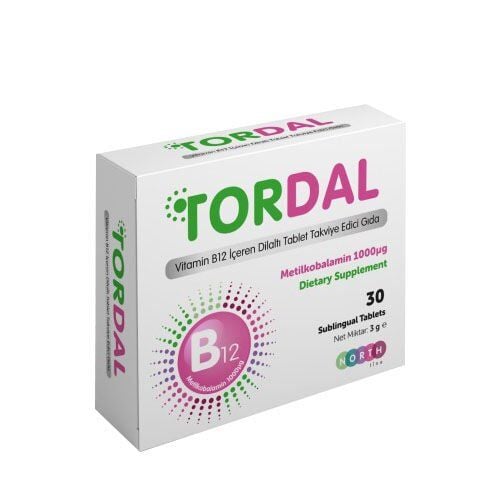 Northline Tordal Vit B12 Vitamin Supplement 30 Tablets