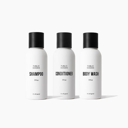 Set de artículos esenciales para la ducha