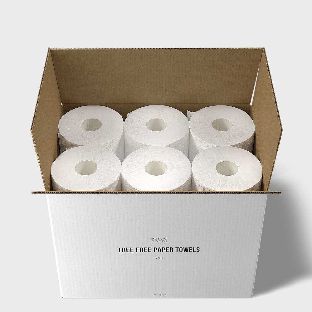 Tree Free Paper Towels (6 ct) Household Public Goods