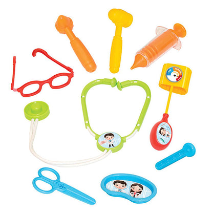 Valise docteur Dede Oyuncak - Kit médical pour enfants de 15 pièces pour jeux de rôle, portable et testé pour la santé