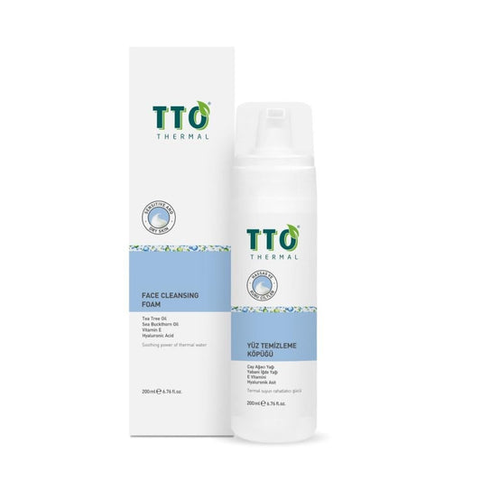 Mousse nettoyante visage TTO 200 ml - Arbre à thé et vitamines | Ingrédients naturels