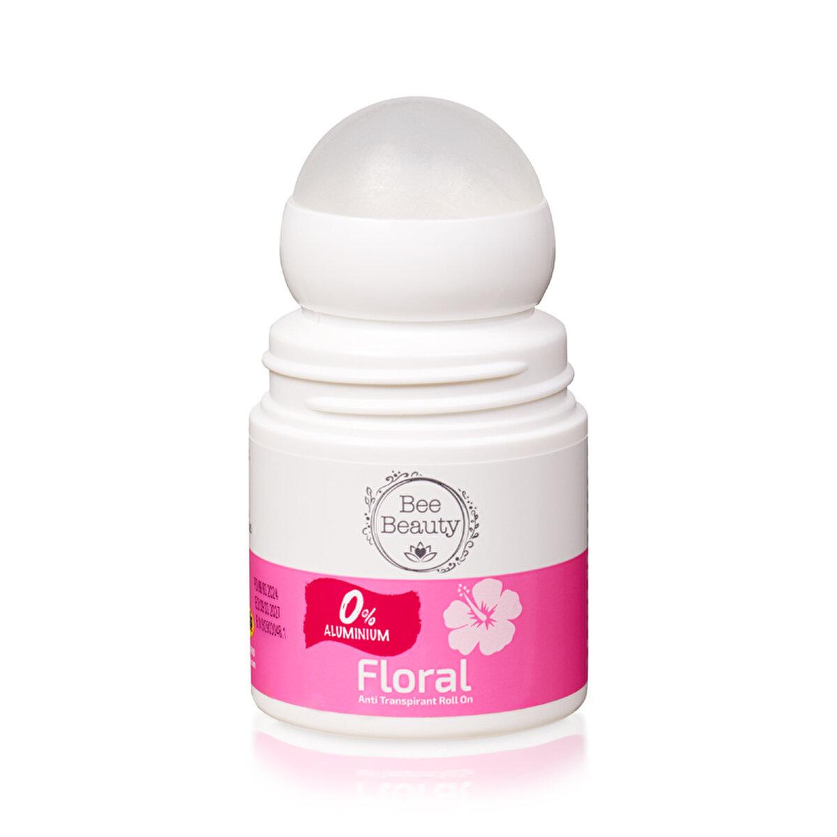Bee Beauty Déodorant Anti-Transpirant Roll-On Floral - 50 ml | Sans aluminium, parfum rafraîchissant