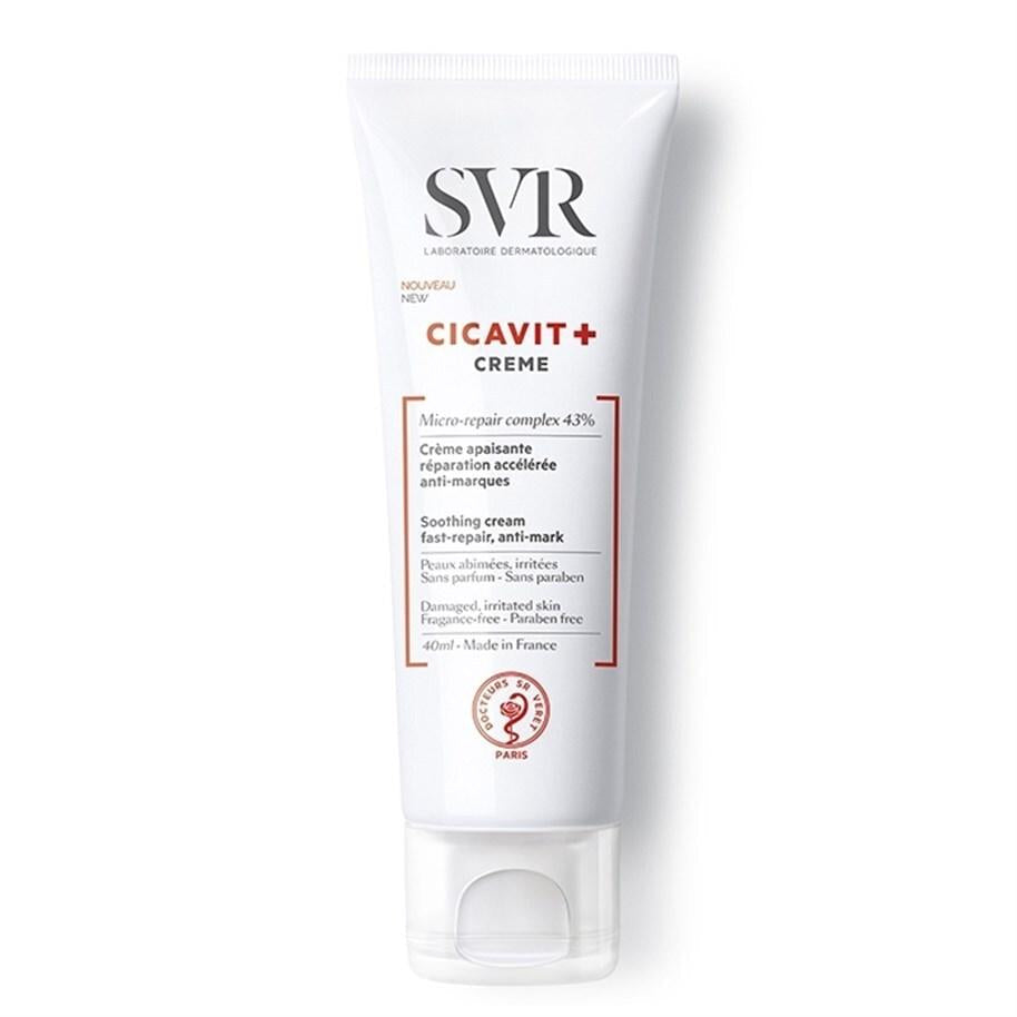 SVR Cicavit+ Creme: Intensive Redness Relief & Skin Repair Cream | Hypoallergenic, Fragrance-Free for Sensitive, Damaged Skin (1.35 fl oz)
