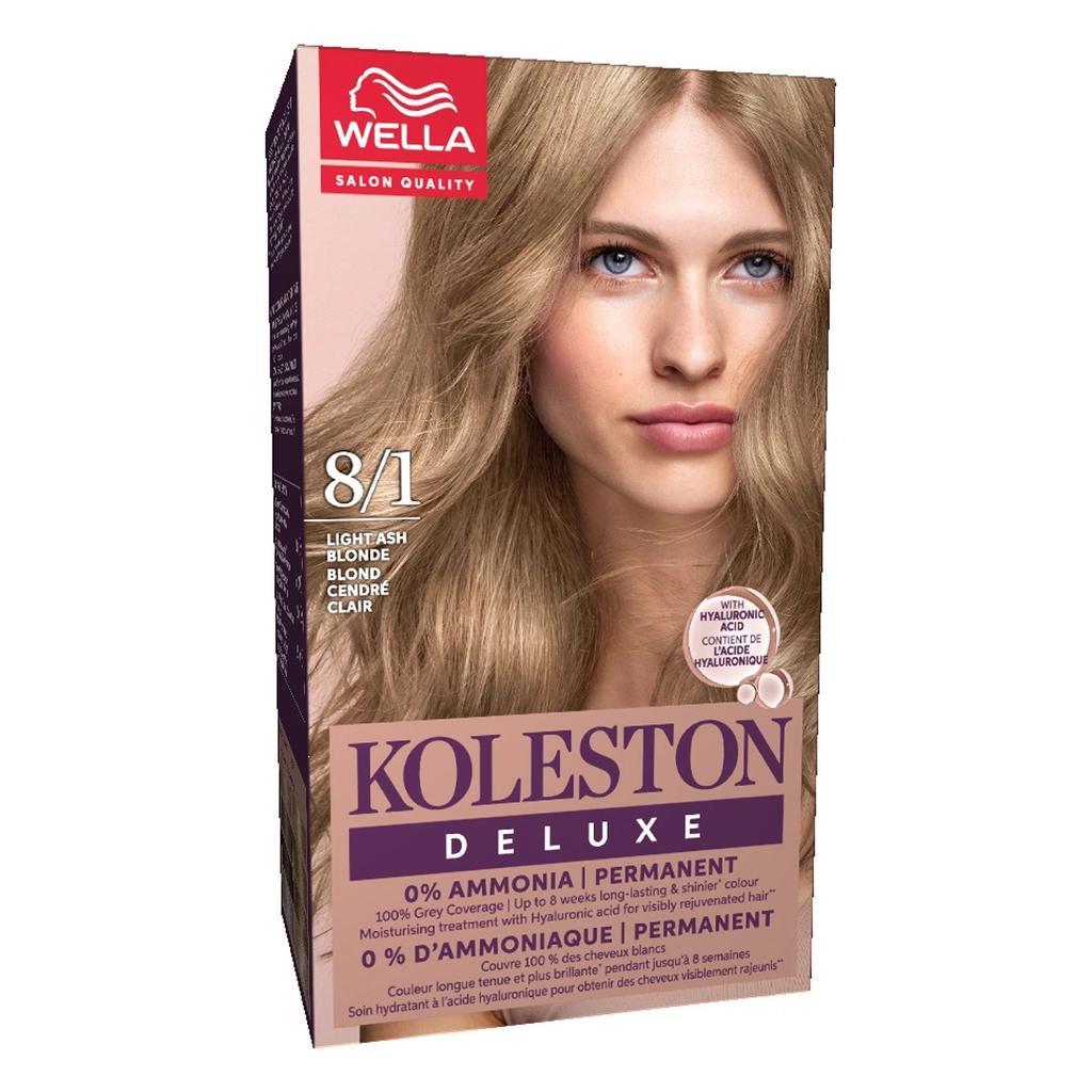 Wella Koleston Deluxe Tinte sin amoniaco 8/1 Rubio cenizo claro