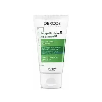 Shampooing antipelliculaire Vichy Dercos : contrôle efficace pour cheveux et cuir chevelu gras – formule purifiante pour des cheveux sains et sans pellicules