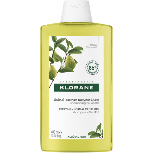 Klorane Purifying - Normal To Oily Hair Shampoo with Citrus 13.5oz Shampoo Pasteur Pharmacy