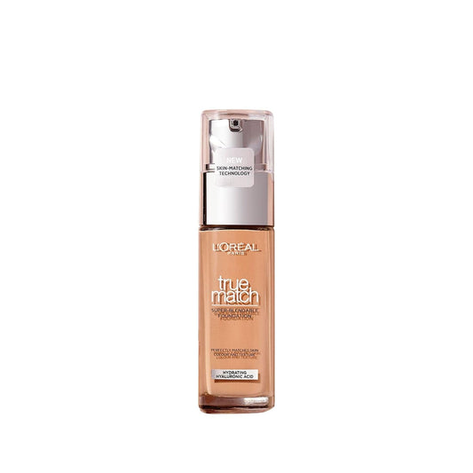 Loreal Paris True Match Foundation Makeup - Natural Coverage, Skincare Benefits - 1C Cold Undertone