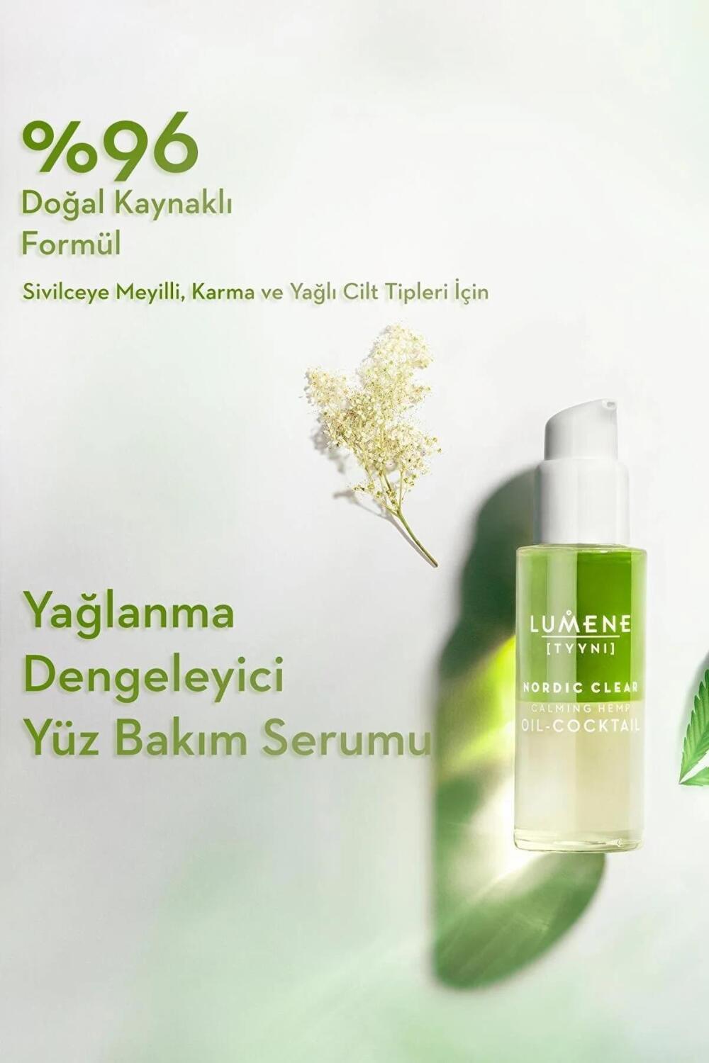 Lumene Calming Hemp Oil Skincare - Soothe Sensitive Skin, Reduce Redness & Improve Complexion