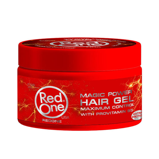 Red One Magic Power: Gel de peinado de fijación ultra fuerte para esculpir, estilos de larga duración sin residuos - Protección capilar enriquecida con vitaminas