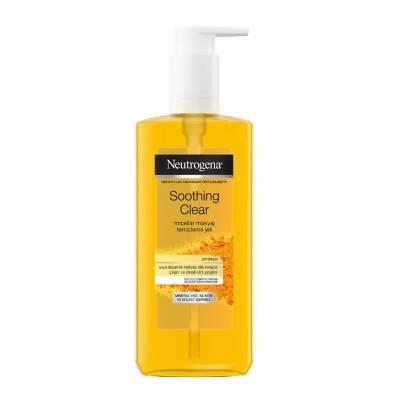 Gel limpiador de maquillaje micelar suave Neutrogena para piel sensible - 6.76 fl oz, extracto de cúrcuma, sin aceite y no comedogénico