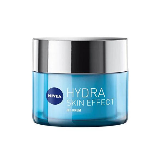 Crème hydratante Nivea Hydra Skin Effect - Gel-crème léger pour l'hydratation, soin à l'acide hyaluronique, soin de la peau pour tous types de peaux