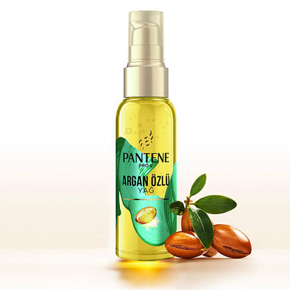 Aceite capilar Pantene Pro-V con aceite de argán para cabello seco o dañado - Nutritivo, no graso, 100 ml (3.38 fl oz)