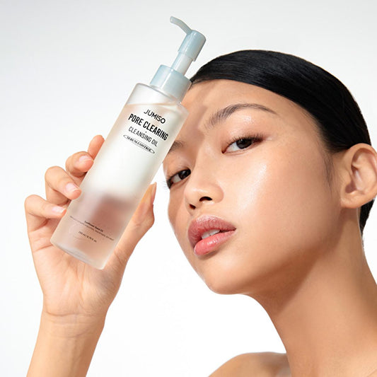 Huile nettoyante pour les pores Jumiso 200 ml - Nettoyant visage doux pour tous types de peau, élimine le sébum et les impuretés, enrichi en huile de tournesol