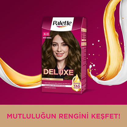 Palette Deluxe Dark Ash Blonde Hair Dye: Long Lasting Color & Shine, Deep Conditioning Micro Oils