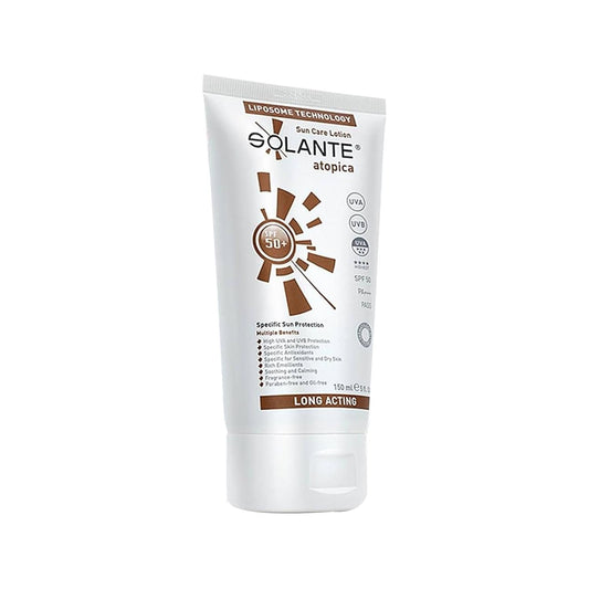 Solante Atopica SPF 50+ Sunscreen Lotion: Ultimate UVA/UVB Sun Care for Sensitive Skin - 5.07 fl oz