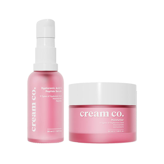 Crème hydratante Cream Co. pour hydrater et unifier le teint - Duo de soin revitalisant