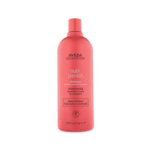 Champú hidratante profundo Aveda Nutriplenish - 1000 ml, cuidado capilar hidratante sin sulfatos para cabello seco y dañado