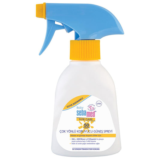 Sebamed Baby Sunscreen Spray SPF 50+ - UVA & UVB Protection, Water Resistant, For Sensitive Skin - 6.76 fl oz
