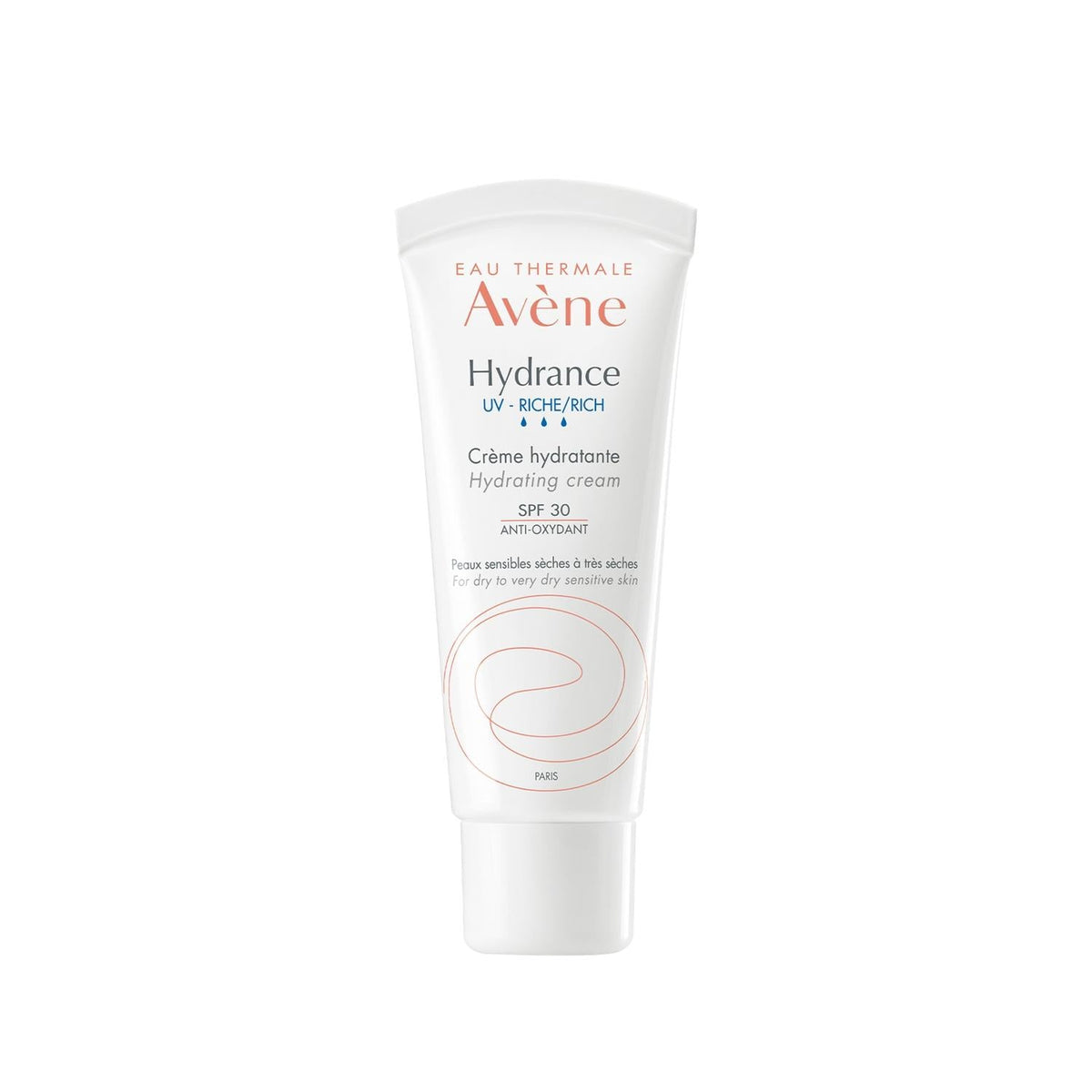 Avene Hydrance Rich SPF30 Moisturizing Cream - Hydrating & Sun Protected Dry, Sensitive Skin - 1.35 fl oz