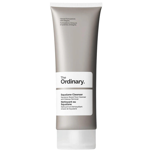 Nettoyant au Squalane : Démaquillant hydratant pour peaux sèches et sensibles | Nettoyant visage doux, végan et sans cruauté, non comédogène et sans savon