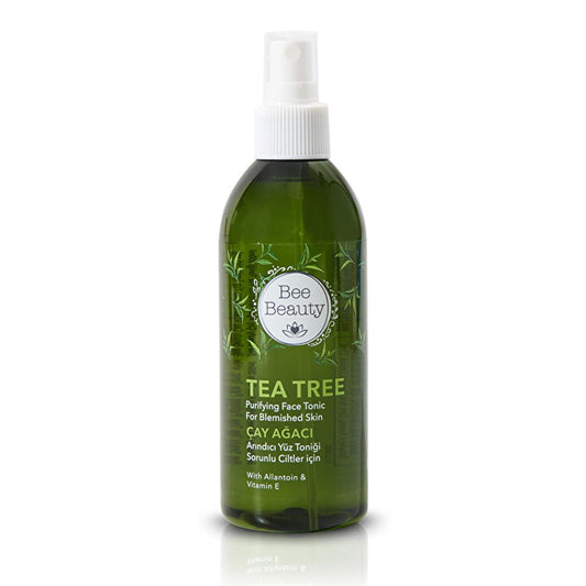 Bee Beauty Lotion Tonique Visage Arbre à Thé - Nettoie les pores, contrôle l'excès de sébum pour peaux grasses et mixtes - Rafraîchit et démaquille