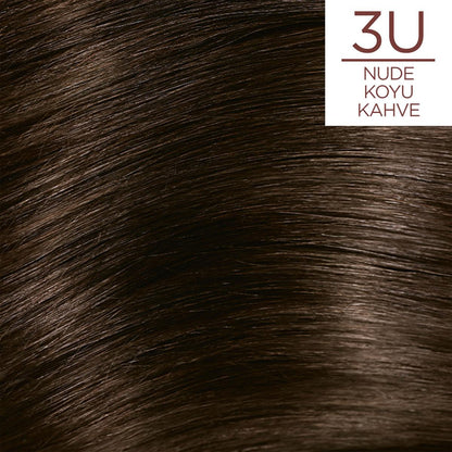 Coloration L'Oréal Paris Excellence Nude Brun Foncé : Couverture des cheveux gris sans ammoniaque pour toutes les carnations - Obtenez une couleur naturelle et éclatante à la maison